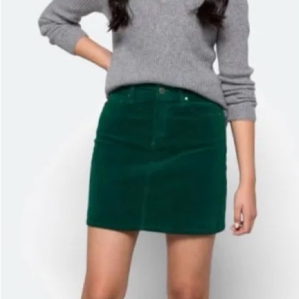 Market & Spruce Green Mini Skirt